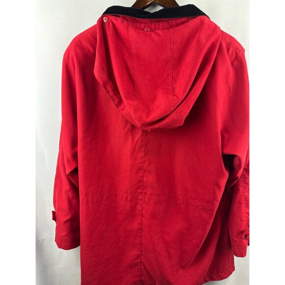 Women’s Gallery Trench coat Red Size XL - Picture 2 of 7